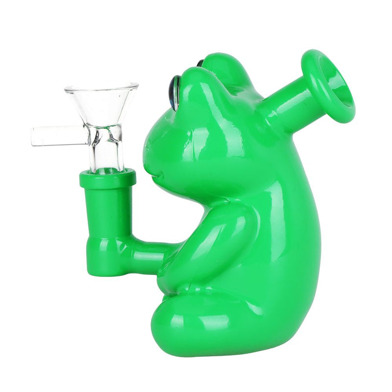 Froggy Glass Water Pipe - 4.25" / 14mm F / Colors Vary