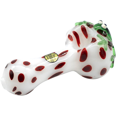 LA Pipes "Spotted Poison Frog" Spoon Glass Pipe - Headshop.com