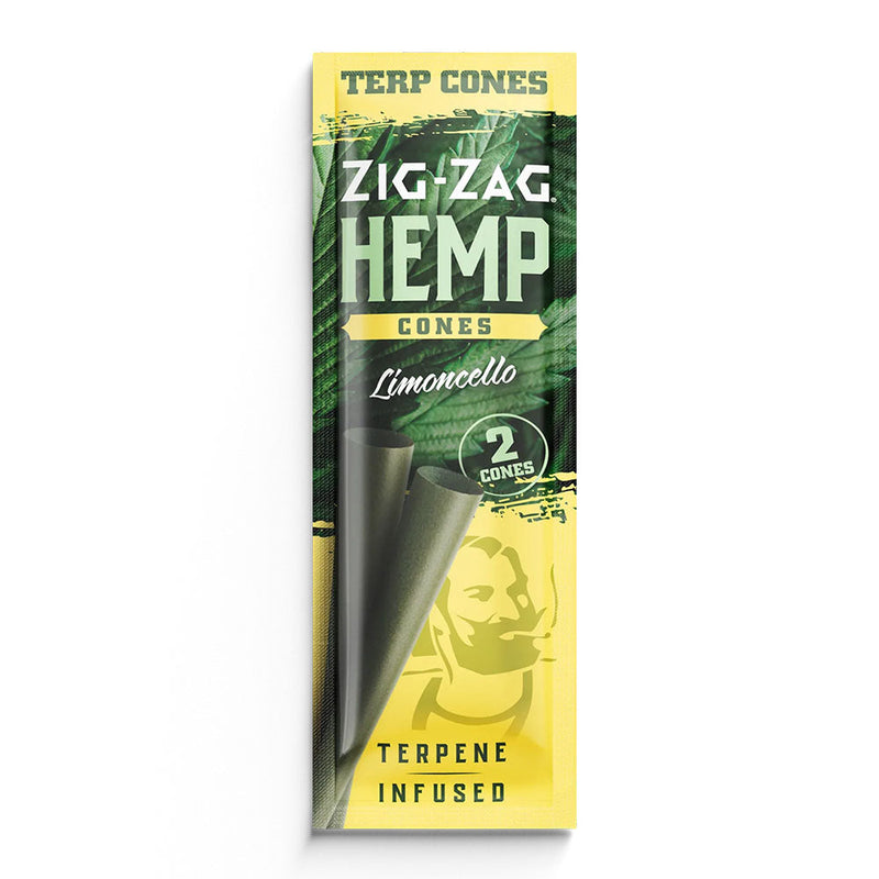 Zig Zag Terpene Infused Pre-Rolled Cones | 2pk | 15pc Display - Headshop.com