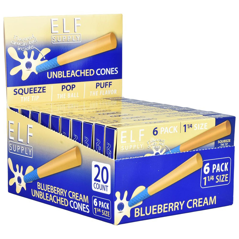 ELF Unbleached Flavor Pop Pre-Rolled Cones | 1 1/4 | 6pc | 20pk - Headshop.com