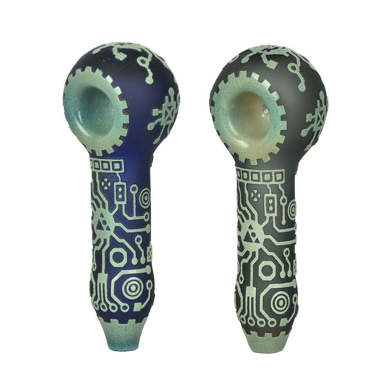 Milkyway Glass Circuitboard Color Hand Pipe - 4.5" - Headshop.com