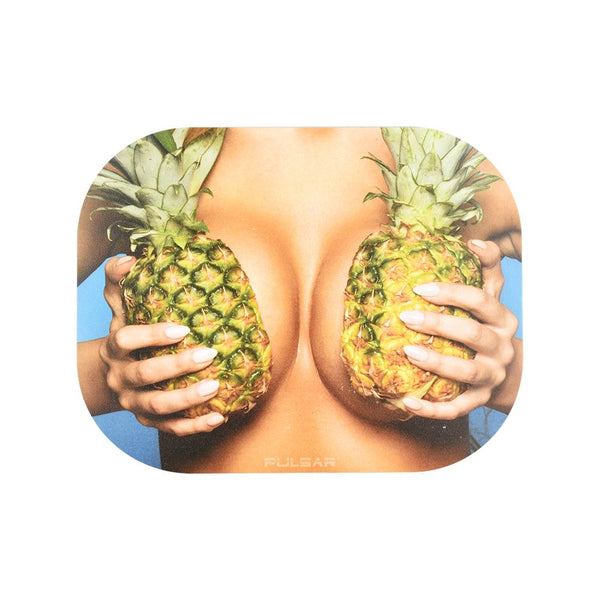 Pulsar Mini Magnetic Rolling Tray Lid - Large Pineapples / 7"x5.5"