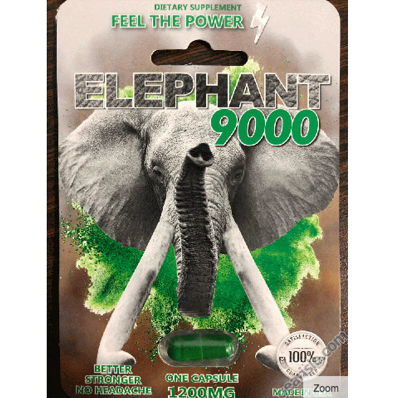 Elephant 9000 Male Enhancer 1ct - Headshop.com