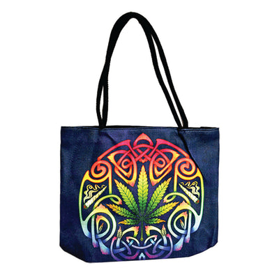 Jute Rope Handled Tote Bag - 17"x15" - Headshop.com