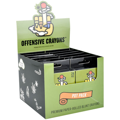 12PC BOX - Offensive Crayons - Pot Pack - Headshop.com