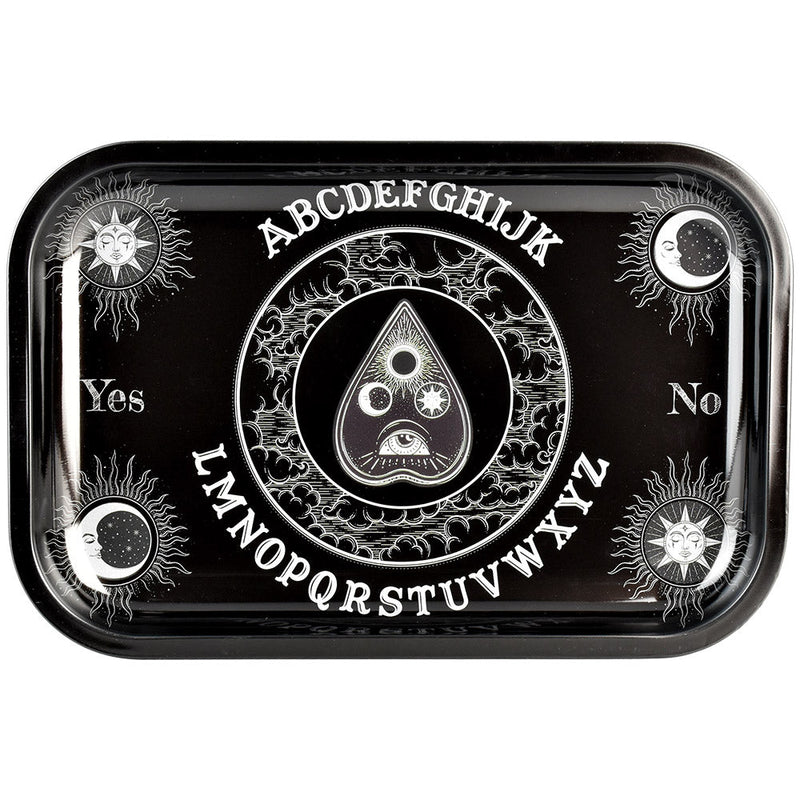 Ouija Board Metal Rolling Tray - 11.25" x 7.5" - Headshop.com