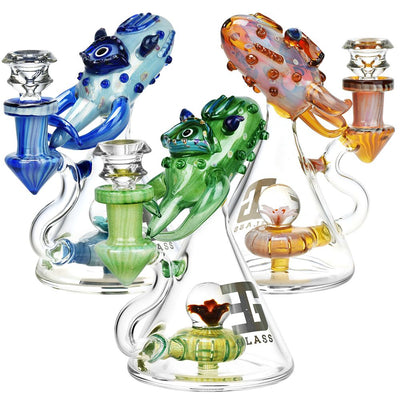 EG Glass Squid Glass Water Pipe - 6" / 14mm F - Headshop.com