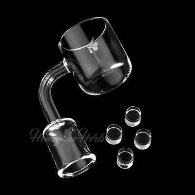 Honey Bee Herb Quad Core Reactor Quartz Banger- 90° - Headshop.com