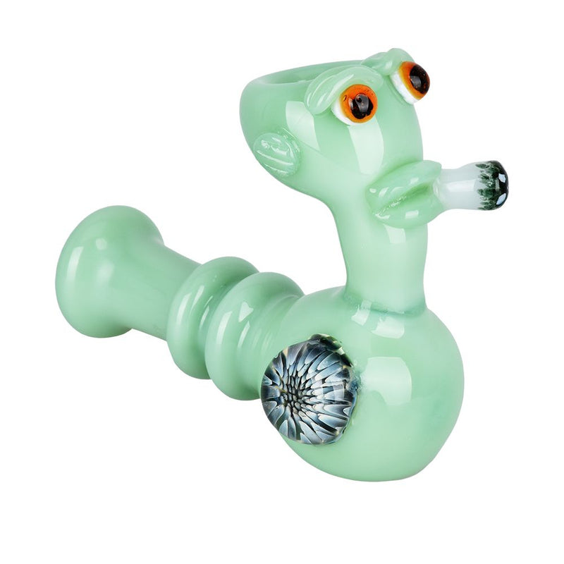 Smoking Alien Glass Hand Pipe - 5" - Headshop.com