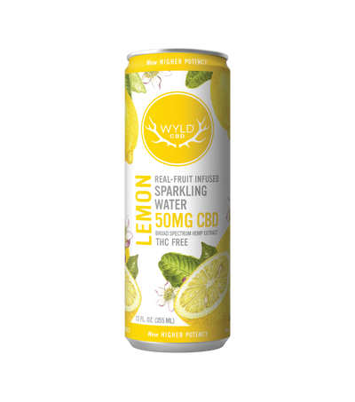 WYLD Real Fruit Infused CBD Sparkling Water 12oz - Headshop.com