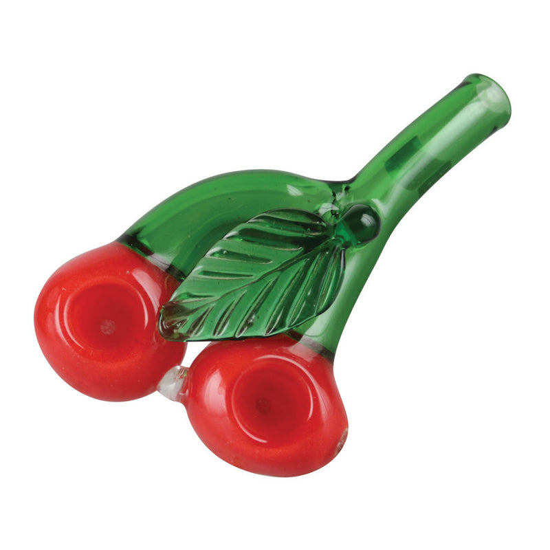 Double Cherry Glass Hand Pipe - 5.5" - Headshop.com