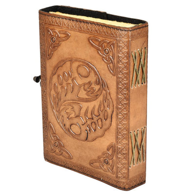 Under The Fairy Moon Embossed Leather Journal - 7" x 5" - Headshop.com