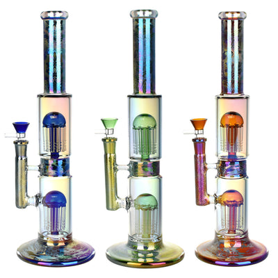 Pulsar Dub Chamber Electro Etched Water Pipe | 13.75" | 14mm F - Headshop.com