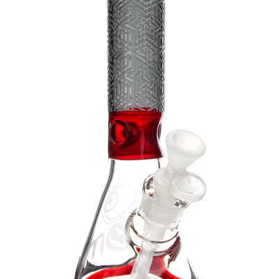 Lookah Glass 9" Etched Two Tone Neck Water Pipe - Headshop.com