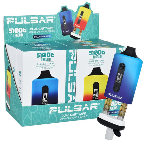 Pulsar 510 DL Tandem Dual Cart Vaporizer | 650mAh