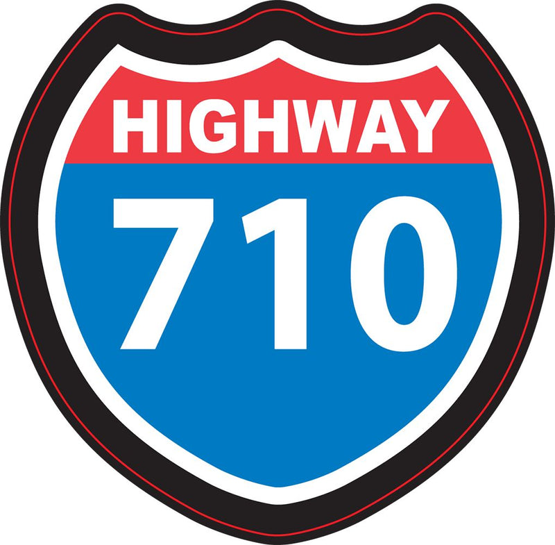 Highway 710 Sticker - 4" x 3.8"