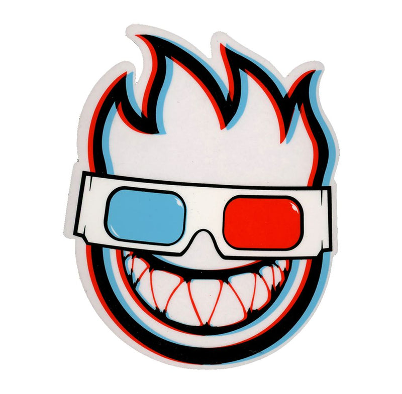 Spitfire Logo 3D Glasses Sticker - 4.75" x 3.8"