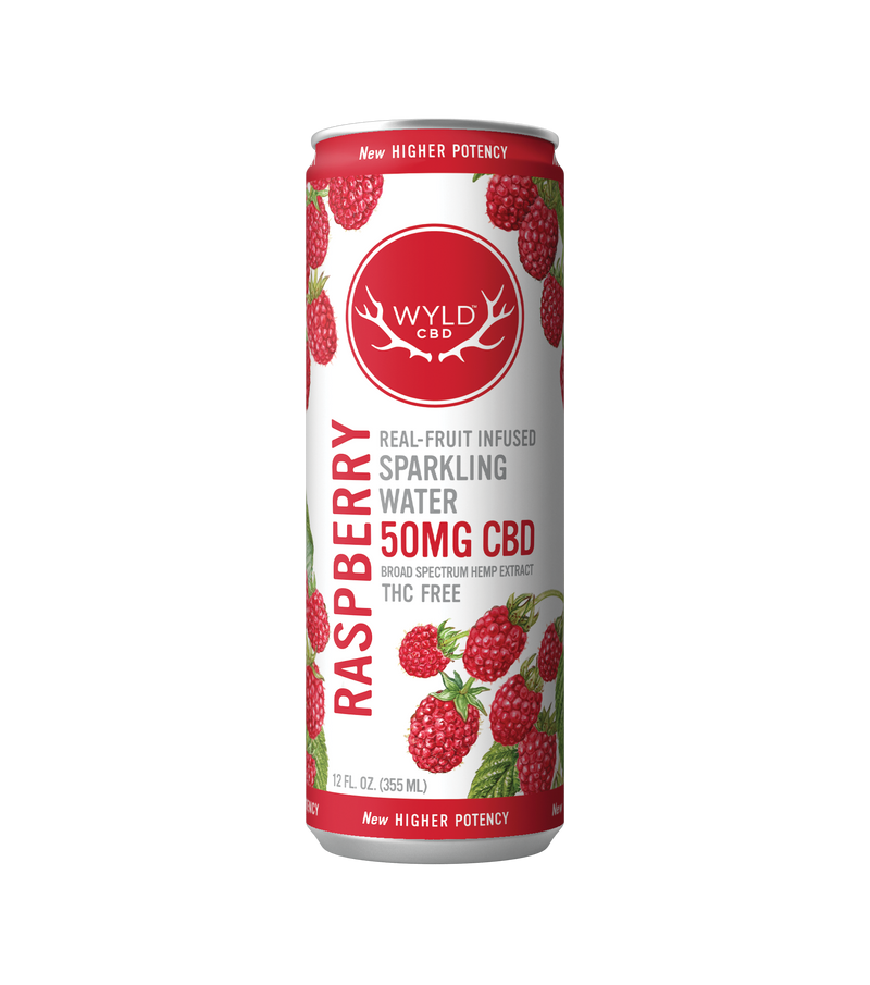 WYLD Real Fruit Infused CBD Sparkling Water 12oz - Headshop.com