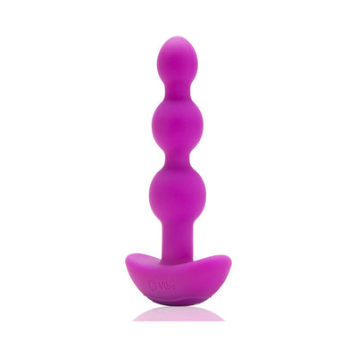 b-Vibe Triplet Rechargeable Remote-Controlled Vibrating Anal Beads Plug Fuchsia