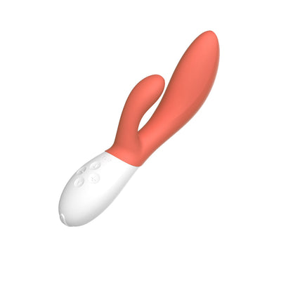 LELO INA 3 Rechargeable Dual Stimulator Coral Red