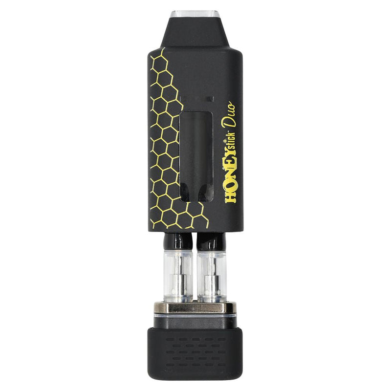 HoneyStick DUO Auto-Draw Dual Cartridge 510 Vape Battery - 400mAh / Black - Headshop.com