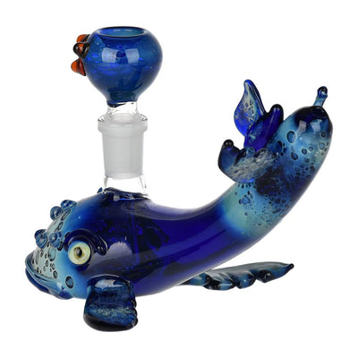 Whale of the Depths Glass Water Pipe - 6.75" / 14mm F