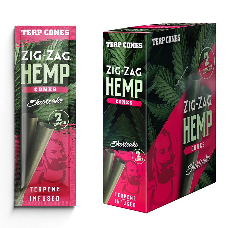 Zig Zag Terpene Infused Pre-Rolled Cones | 2pk | 15pc Display - Headshop.com