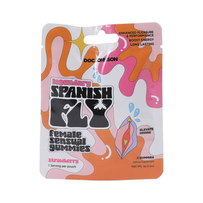 Spanish Fly Female Sensual Gummies Strawberry 2-Pack 12-Piece Display