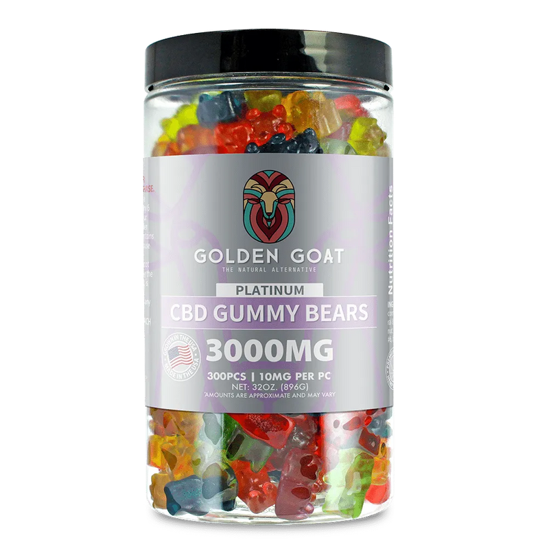 Platinum CBD Gummies 3000mg - Clear Bears - Headshop.com