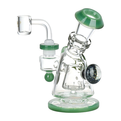 Diamond Glass Gold Hammer Perc Dab Rig - 6" / 14mm F