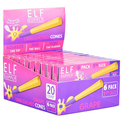 ELF Unbleached Flavor Pop Pre-Rolled Cones | 1 1/4 | 6pc | 20pk - Headshop.com