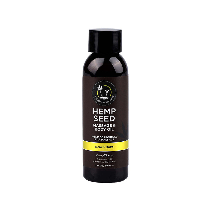 Earthly Body Hemp Massage Oil Beach Daze 2 oz. - Headshop.com