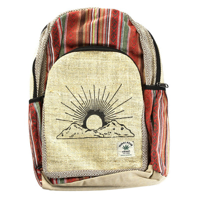 ThreadHeads Himalayan Hemp Mountain Sunrise Backpack - Headshop.com