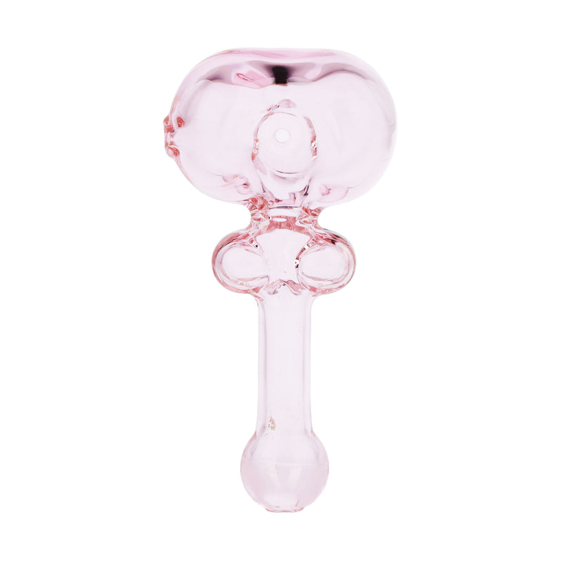 Lovely Hearts Glass Hand Pipe - 4"