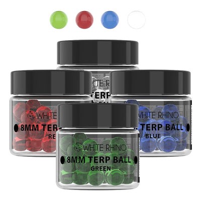 White Rhino Terp Balls | 8mm | 50ct Jar - Headshop.com