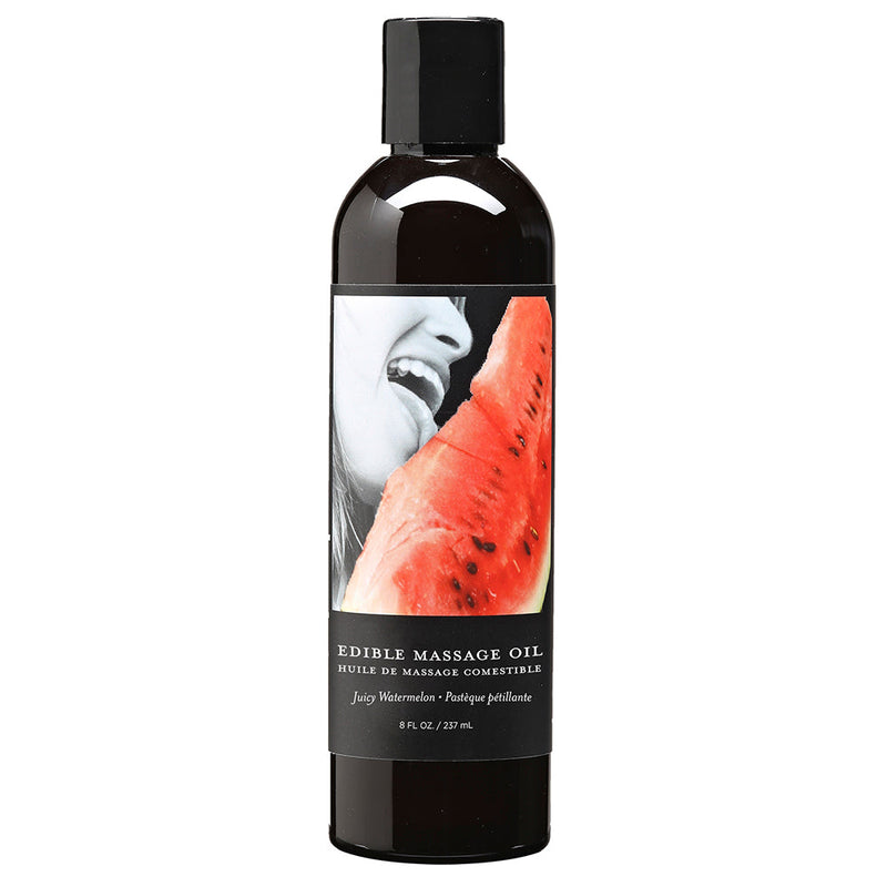 Earthly Body Edible Massage Oil Juicy Watermelon 8oz - Headshop.com