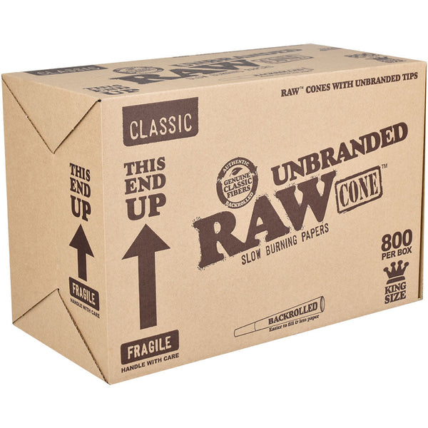 Raw Unbranded Classic Cone - Kingsize 800pcs