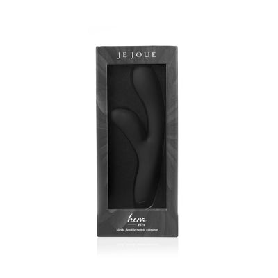 Je Joue Hera Flex Rechargeable Flexible Silicone Rabbit Vibrator Black