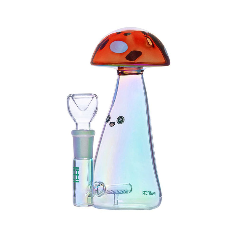 Hemper Trippy Shroom Glass Water Pipe - 5.75" / 14mm F - Headshop.com