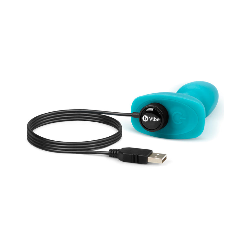 b-Vibe Rimming Petite Rotating and Vibrating Remote Control Plug Teal