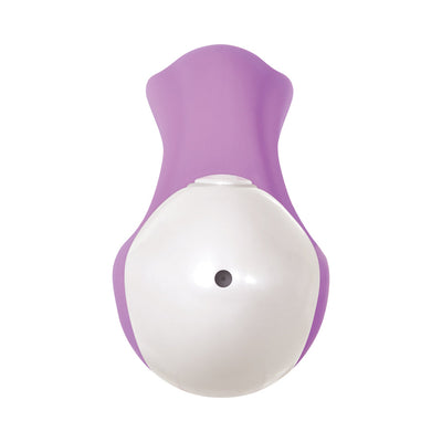 Evolved Super Sucker Rechargeable Thumping Suction Silicone Dual Stimulator Purple