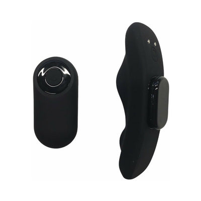 Temptasia Panty Vibe Rechargeable Remote-Controlled Silicone Wearable Vibrator Black