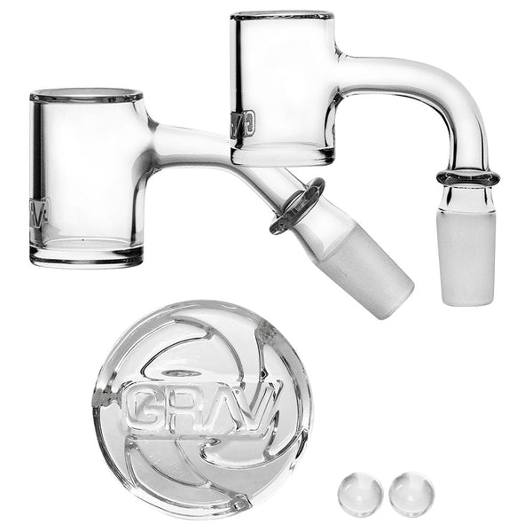 GRAV Seamless Quartz Banger Set | 4pc | 14mm M