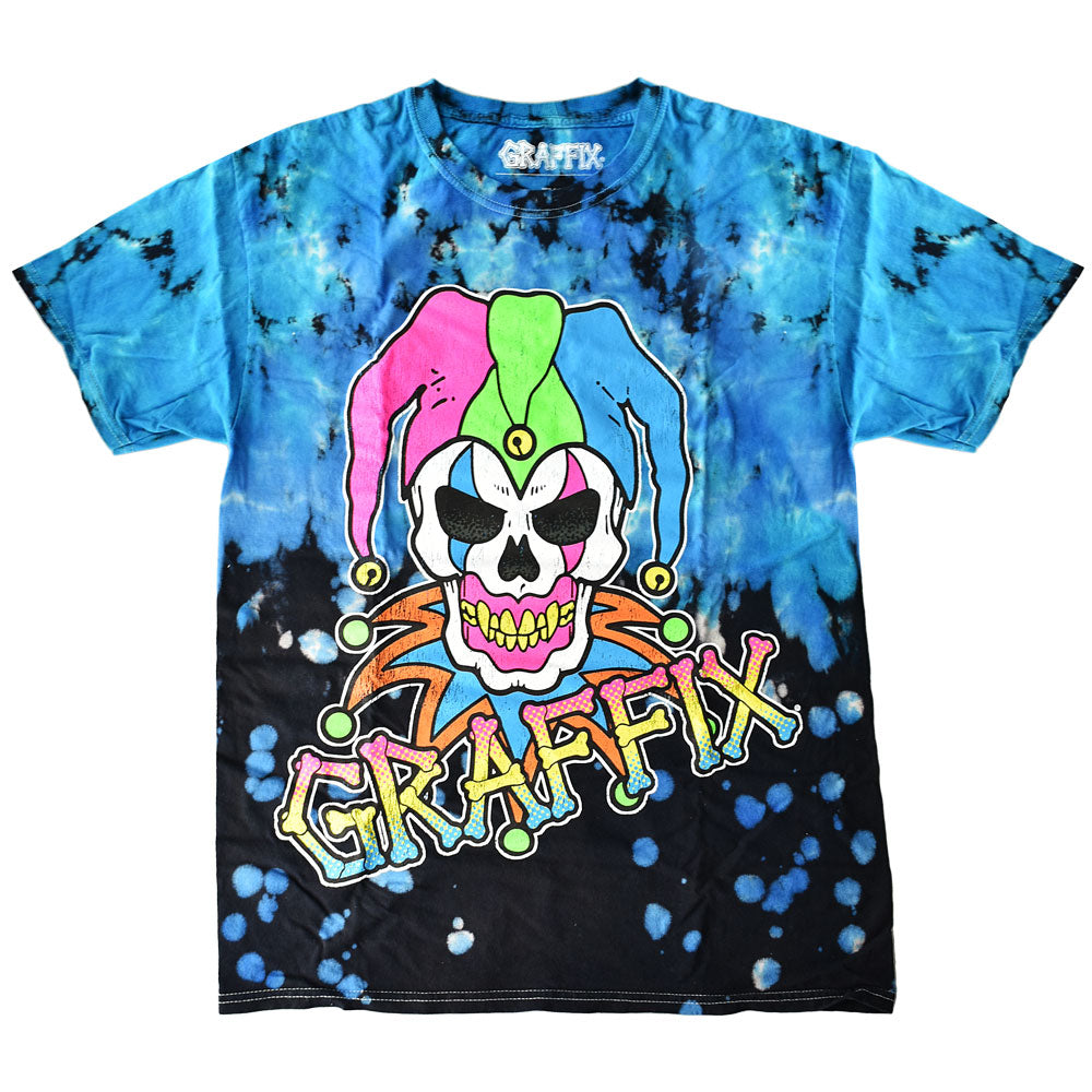 Neon Graffix Logo Blue & Black Tie-Dye T-Shirt – Headshop.com