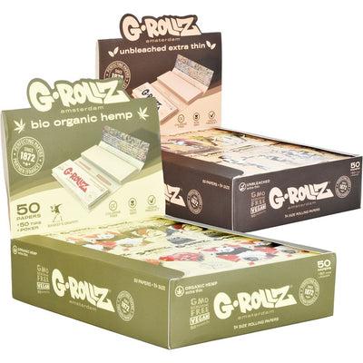 G-ROLLZ x Banksy's Graffiti Papers + Tips | 50pc | 1 1/4 | 24pk Display - Headshop.com