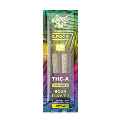 Sweet Lyfe THC-A Joints - 2 Pack Sour Flower (Sativa) - Headshop.com