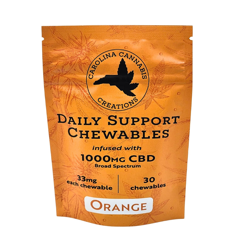 Carolina Cannabis Daily Support Chewables | CBD | Orange 30ct - Headshop.com