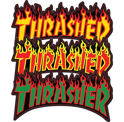 Thrasher Flaming Logo Sticker | 6"x3.25"