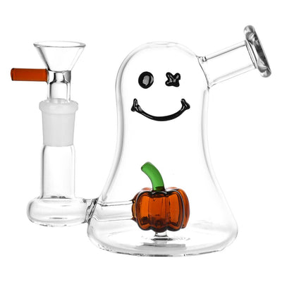 Li'l Ghostly Glass Water Pipe - 4.5 / 14mm F - Headshop.com