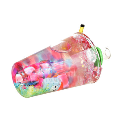 Dabtized Bottoms Up Shot Glass Hand Pipe - 4"/ Assorted Designs - Headshop.com